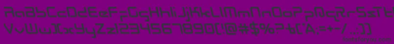 Radiospaceleft Font – Black Fonts on Purple Background