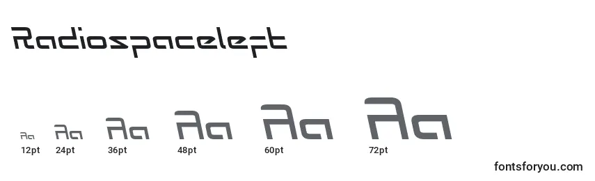 Radiospaceleft Font Sizes