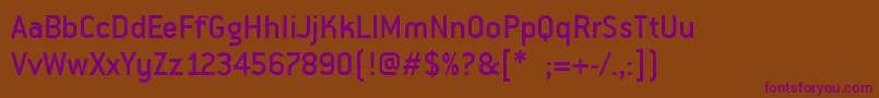 Шрифт PfpremierMedium – фиолетовые шрифты на коричневом фоне