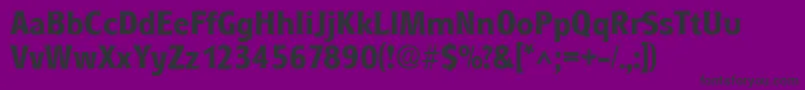 Police RoundestBold – polices noires sur fond violet