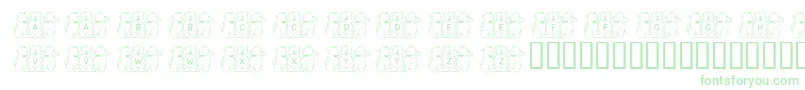 FlBearyGoodFriends Font – Green Fonts on White Background