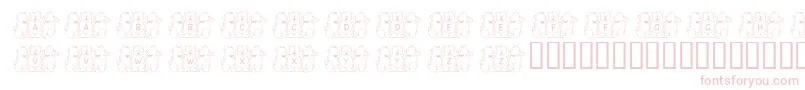 FlBearyGoodFriends Font – Pink Fonts on White Background