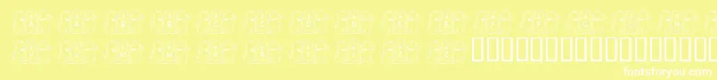 FlBearyGoodFriends Font – White Fonts on Yellow Background