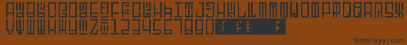 TotemRegular Font – Black Fonts on Brown Background