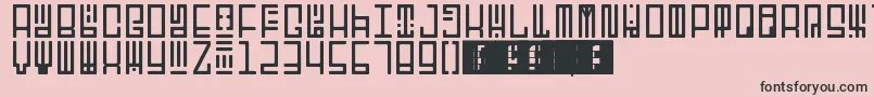 Шрифт TotemRegular – чёрные шрифты на розовом фоне