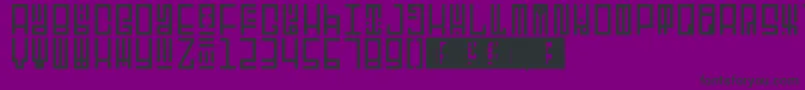 TotemRegular Font – Black Fonts on Purple Background