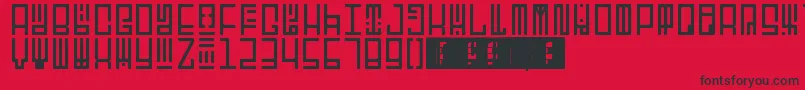 TotemRegular Font – Black Fonts on Red Background