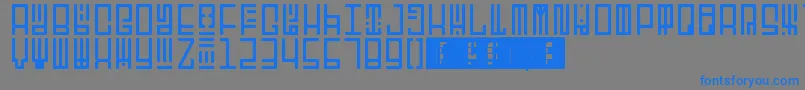 TotemRegular Font – Blue Fonts on Gray Background