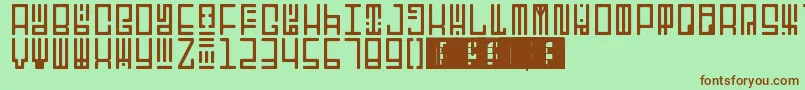 TotemRegular Font – Brown Fonts on Green Background