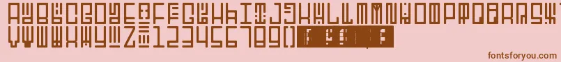 TotemRegular Font – Brown Fonts on Pink Background
