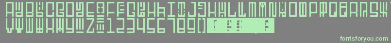 Шрифт TotemRegular – зелёные шрифты на сером фоне