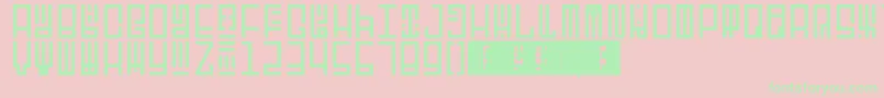 TotemRegular Font – Green Fonts on Pink Background