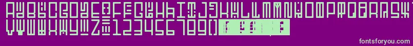 TotemRegular Font – Green Fonts on Purple Background