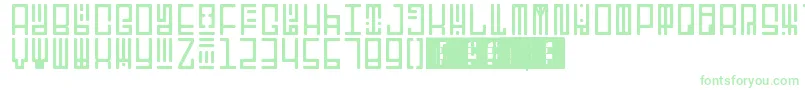 TotemRegular Font – Green Fonts on White Background