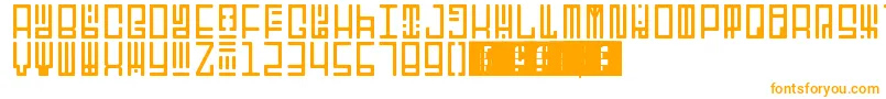 Шрифт TotemRegular – оранжевые шрифты на белом фоне