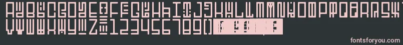 Шрифт TotemRegular – розовые шрифты на чёрном фоне