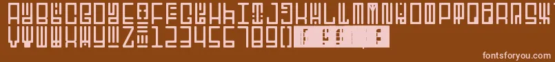TotemRegular Font – Pink Fonts on Brown Background