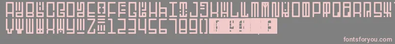 Шрифт TotemRegular – розовые шрифты на сером фоне