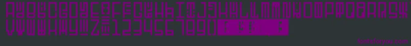 Шрифт TotemRegular – фиолетовые шрифты на чёрном фоне
