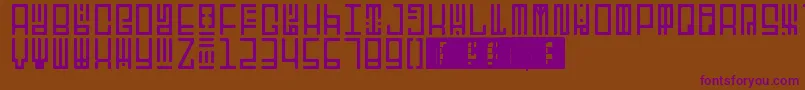 TotemRegular Font – Purple Fonts on Brown Background