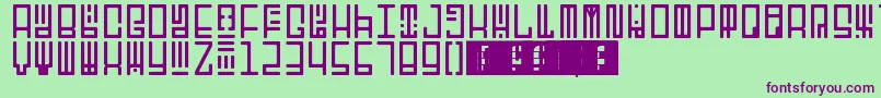 TotemRegular Font – Purple Fonts on Green Background