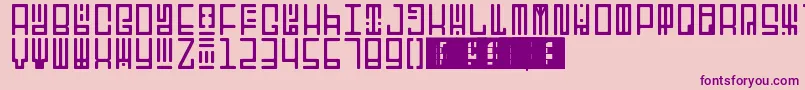 TotemRegular Font – Purple Fonts on Pink Background