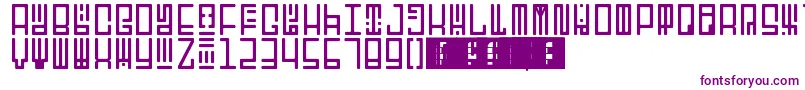 TotemRegular-Schriftart – Violette Schriften auf weißem Hintergrund