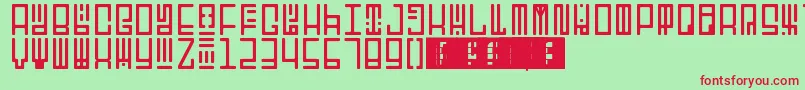 Шрифт TotemRegular – красные шрифты на зелёном фоне