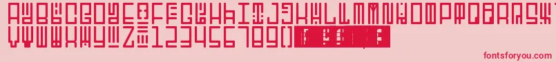 TotemRegular Font – Red Fonts on Pink Background