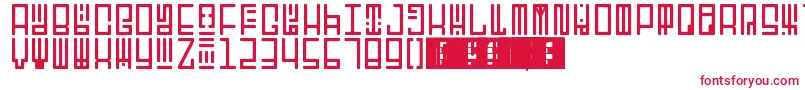 Шрифт TotemRegular – красные шрифты на белом фоне
