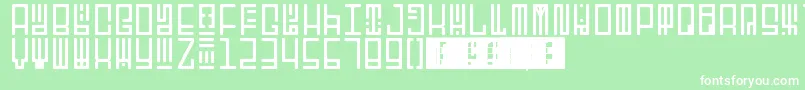 Шрифт TotemRegular – белые шрифты на зелёном фоне