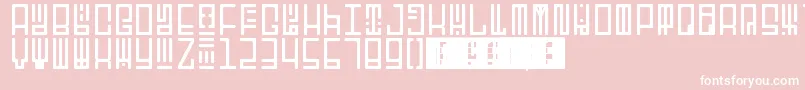 Шрифт TotemRegular – белые шрифты на розовом фоне