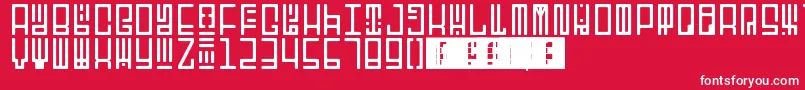 Шрифт TotemRegular – белые шрифты на красном фоне