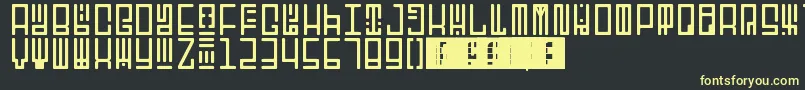 TotemRegular Font – Yellow Fonts on Black Background