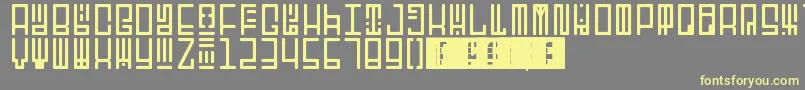 TotemRegular-Schriftart – Gelbe Schriften auf grauem Hintergrund