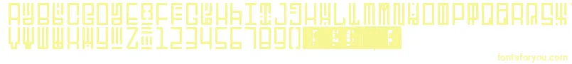 Шрифт TotemRegular – жёлтые шрифты на белом фоне