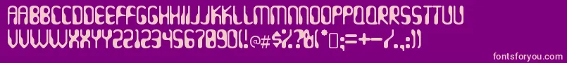 HydrogenwhiskeyRegular Font – Pink Fonts on Purple Background