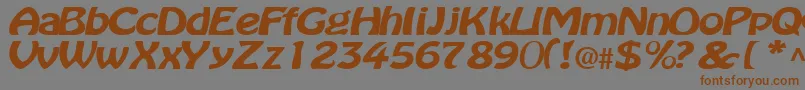 Batavia Font – Brown Fonts on Gray Background