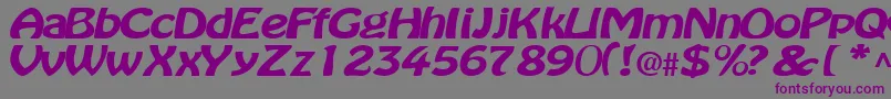 Batavia Font – Purple Fonts on Gray Background