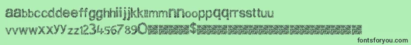 Cleanscratch Font – Black Fonts on Green Background