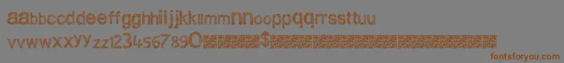 Cleanscratch Font – Brown Fonts on Gray Background