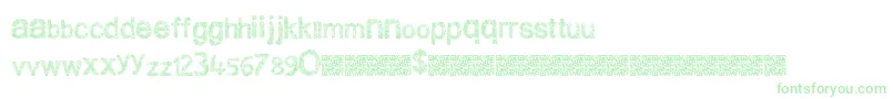 Cleanscratch Font – Green Fonts on White Background