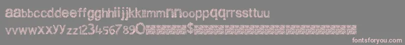 Cleanscratch Font – Pink Fonts on Gray Background