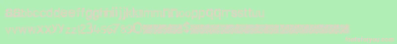Cleanscratch Font – Pink Fonts on Green Background
