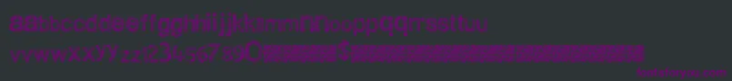 Cleanscratch Font – Purple Fonts on Black Background