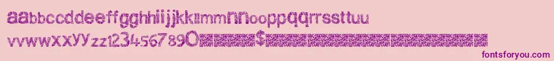 Cleanscratch Font – Purple Fonts on Pink Background