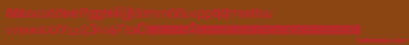 Cleanscratch Font – Red Fonts on Brown Background