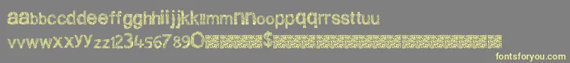 Cleanscratch Font – Yellow Fonts on Gray Background