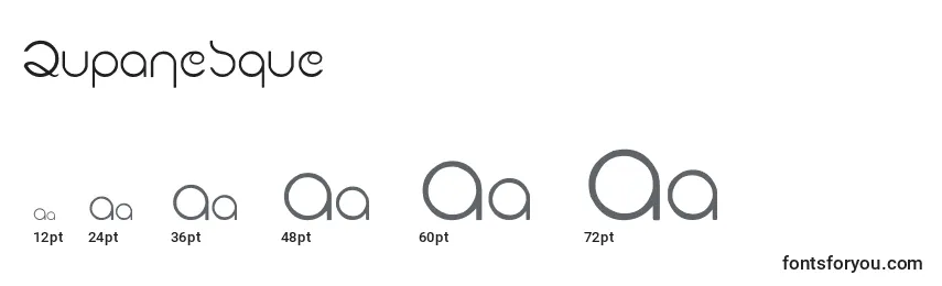 Размеры шрифта Lupanesque