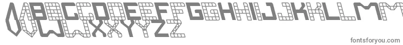Invasion-fontti – harmaat kirjasimet valkoisella taustalla